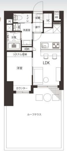 朝日サテライト目黒台 3階 間取り図