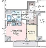 ピアース麻布十番 10階 間取り図