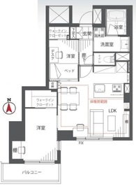 フォルム四谷外苑東 2階 間取り図