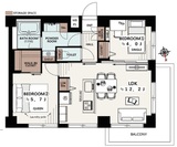 ライオンズマンション上目黒 3階 間取り図