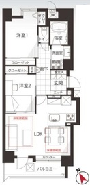 イトーピア三田 6階 間取り図