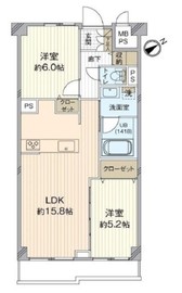 シャンボール瀬田 5階 間取り図