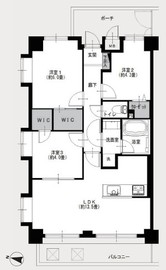 ライオンズガーデン上北沢 2階 間取り図