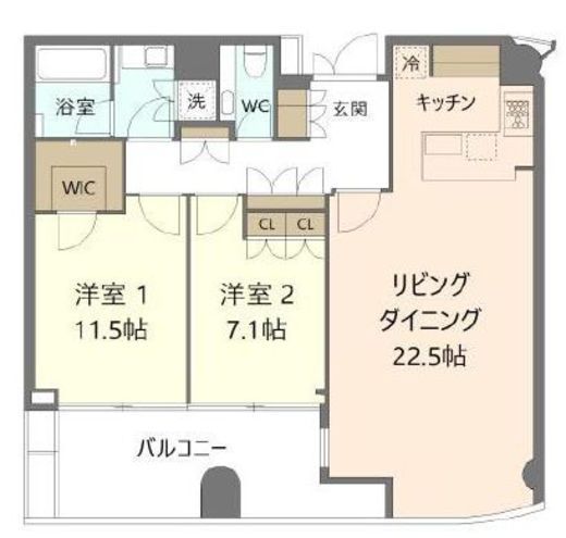 虎ノ門ヒルズレジデンス 39階 間取り図