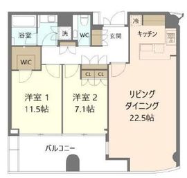 虎ノ門ヒルズレジデンス 39階 間取り図
