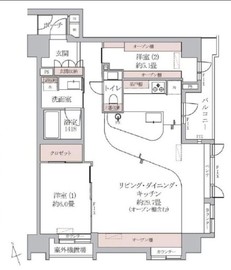 コスモ世田谷 5階 間取り図
