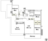 セザール千歳船橋コルティーレ 4階 間取り図