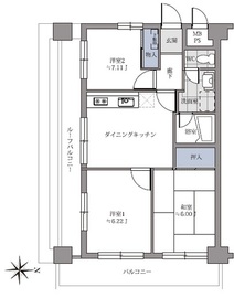 ハイネスロフティ 12階 間取り図