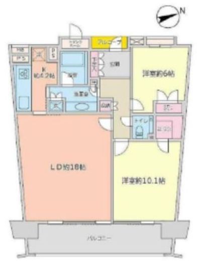 ラ・トゥール飯田橋 9階 間取り図