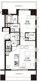 ラコント新宿セントラルパークアパートメント 5階 間取り図