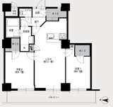 ツインタワーすみとし毛利館 8階 間取り図