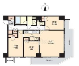 レグノ・グランデ一番町タワー 17階 間取り図