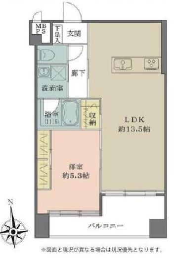 インペリアル広尾 4階 間取り図