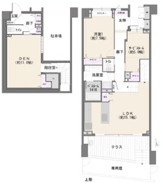 ディアクオーレ中野文園 1階 間取り図