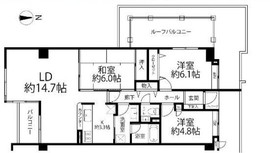 ライフヴィラ上鷺宮 8階 間取り図