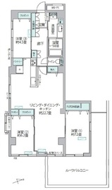 シティコート用賀 5階 間取り図