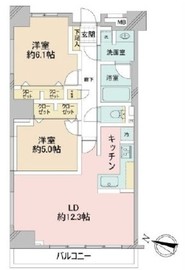 藤和シティホームズ根津 5階 間取り図