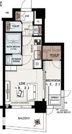 ライオンズクオーレ池袋ソシア 4階 間取り図