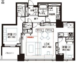 シティタワーズ豊洲ザ・シンボル 41階 間取り図