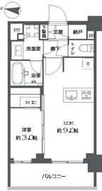 リビオレゾン墨田押上 2階 間取り図
