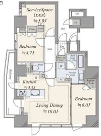 ダイレクトタワー池袋要町 19階 間取り図