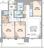 パークシティ中央湊ザタワー 31階 間取り図