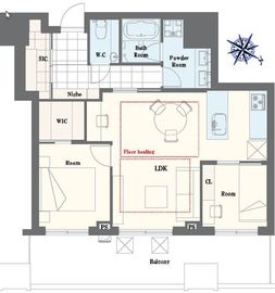 キャピタルゲートプレイス ザ・タワー 50階 間取り図