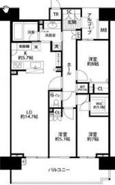 HARUMI FLAG SEA VILLAGE (晴海フラッグ シーヴィレッジ) 12階 間取り図