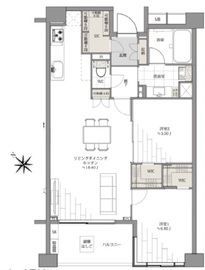パークシティ成城 B棟 2階 間取り図