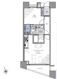 グリーンコート西荻窪 9階 間取り図