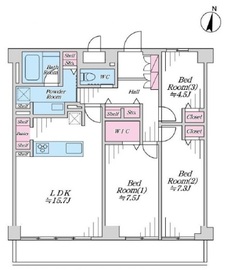 パレス永福 4階 間取り図