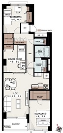 セトル田園調布 2階 間取り図