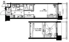 ZOOM芝浦 4階 間取り図