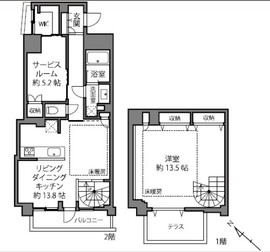 菱和パレス島津山 2階 間取り図