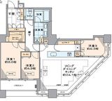 白金タワー 26階 間取り図