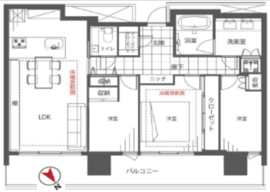 WORLD TOWER RESIDENCE 37階 間取り図