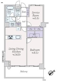 ウィステリアコート代官山 7階 間取り図