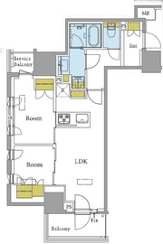ドレッセ目黒大橋プレヴィ 9階 間取り図