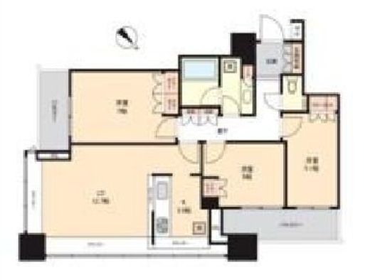 ステーションプラザタワー 19階 間取り図