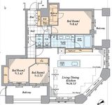 芝浦アイランド ケープタワー 46階 間取り図