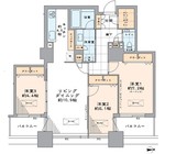 センチュリーパークタワー 37階 間取り図