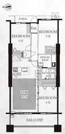 ザ・タワー＆パークス田園都市溝の口 31階 間取り図