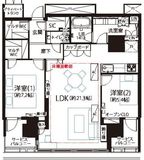 ワールドシティタワーズ アクアタワー 21階 間取り図