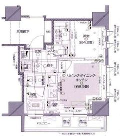 ピアース麻布十番 4階 間取り図