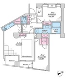 品川Vタワー タワー棟 21階 間取り図