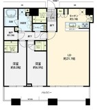 芝浦アイランド ケープタワー 3階 間取り図