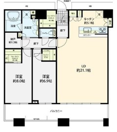 芝浦アイランド ケープタワー 3階 間取り図