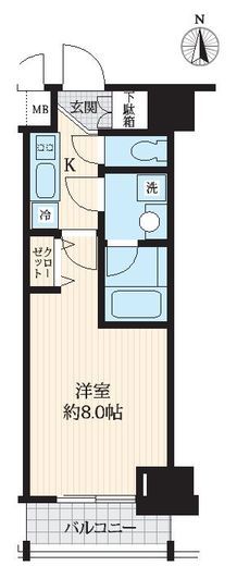 コンシェリア三田 5階 間取り図