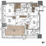 白金ザ・スカイ 22階 間取り図