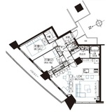 みなとみらいミッドスクエア ザ・タワーレジデンス 24階 間取り図